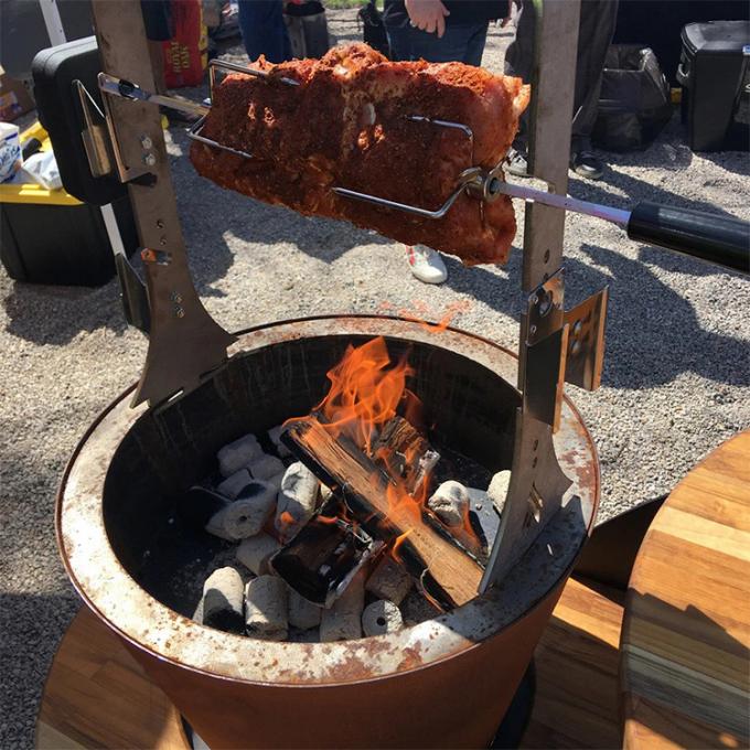 На открытом воздухе варя швырок горя гриль БАРБЕКЮ GN-BBQ-204 на открытом воздухе Corten стальной для располагаться лагерем сада
