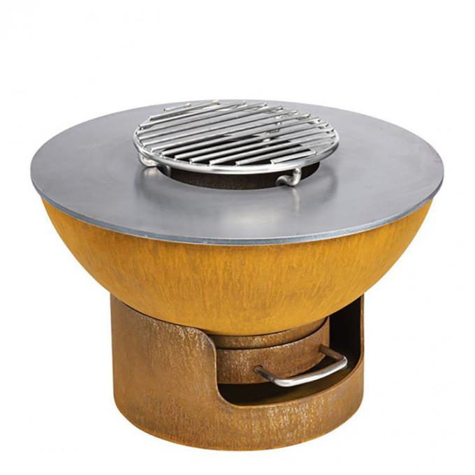 Грили БАРБЕКЮ GN-BBQ-214 Corten ржавчины открытого сада стальные сверхмощные на открытом воздухе варя