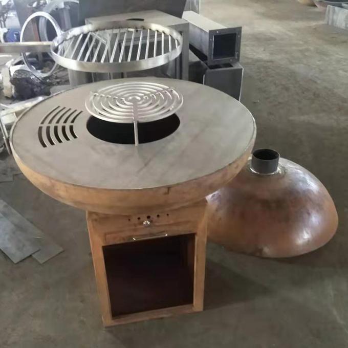 Яма огня стали Corten финиша современного угля ржавая для на открытом воздухе БАРБЕКЮ кухни варя пользу