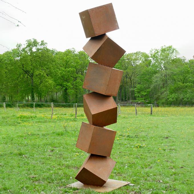 Скульптура Corten на открытом воздухе конспекта сада украшения искусства большого стальная для продажи