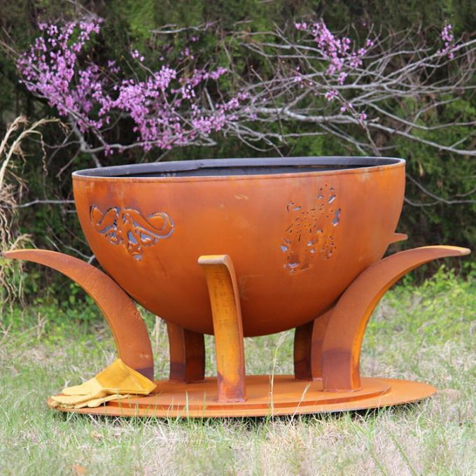 Лазер ямы огня Corten стальной отрезал костер древесины животной ямы огня располагаясь лагерем горя