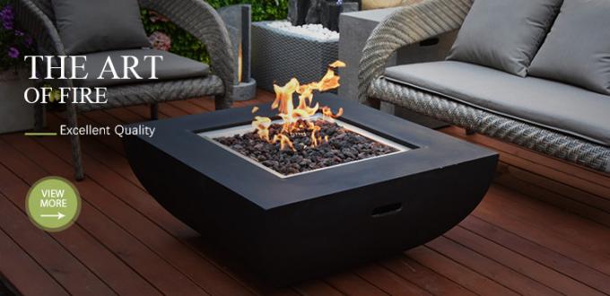 Камина Firepit дизайна костра сада задворк яма огня газа Corten нового стеклянного стальная