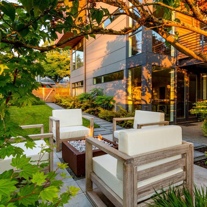 Сталь Firepit Corten квадрата на открытом воздухе стального патио сада ямы огня декоративная