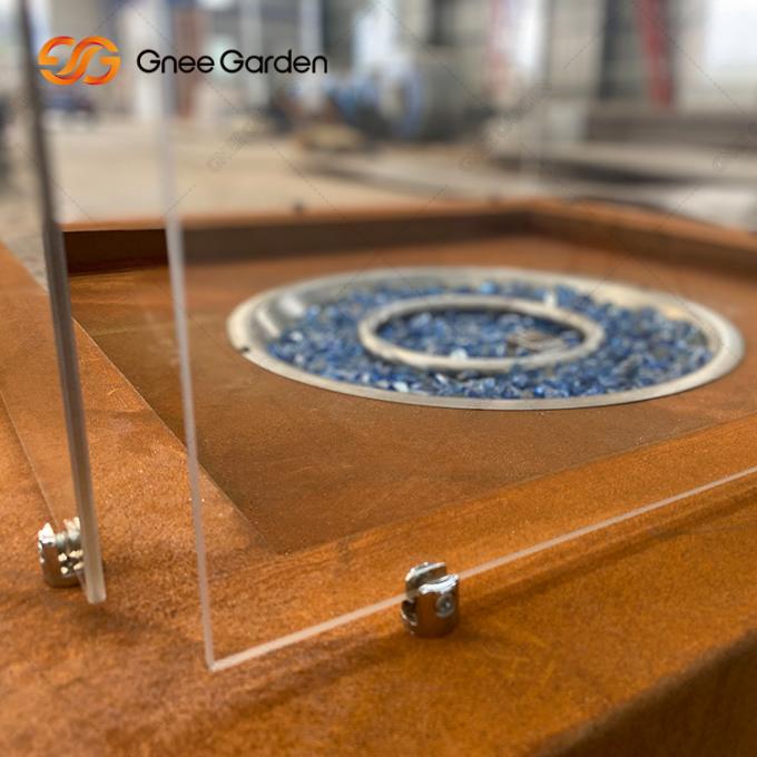 Сталь Firepit Corten квадрата на открытом воздухе стального патио сада ямы огня декоративная