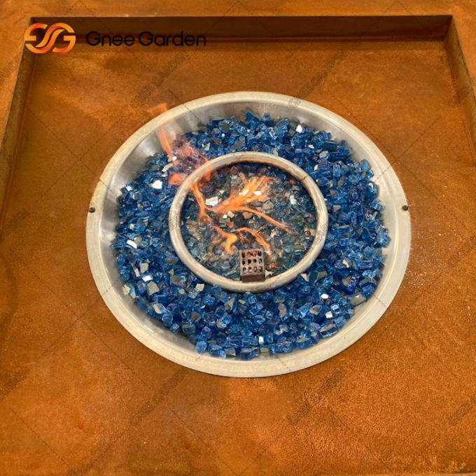 Сталь Firepit Corten квадрата на открытом воздухе стального патио сада ямы огня декоративная