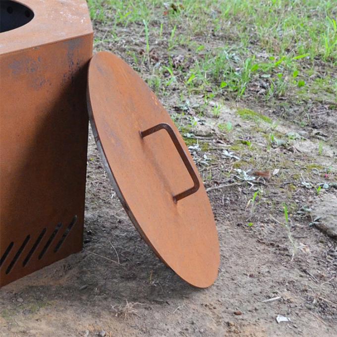 Стальная яма огня подгоняла яму огня Corten стальную для сада на открытом воздухе