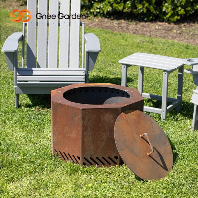Стальная яма огня подгоняла яму огня Corten стальную для сада на открытом воздухе