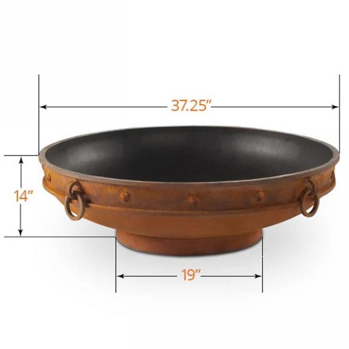  Сад на открытом воздухе Firepit ямы огня Corten современного топления камина на открытом воздухе стальной деревянный горящий