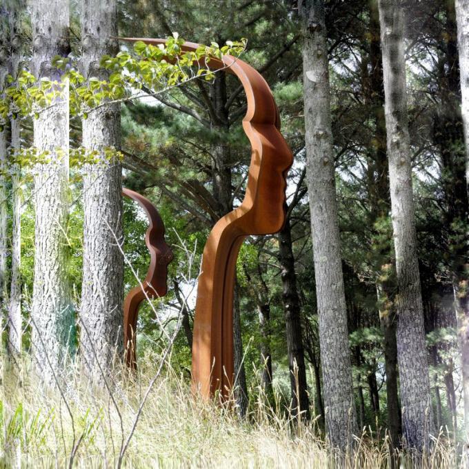 Скульптура Corten искусства двора металла Corten современного дизайна стальная заржаветая стальная