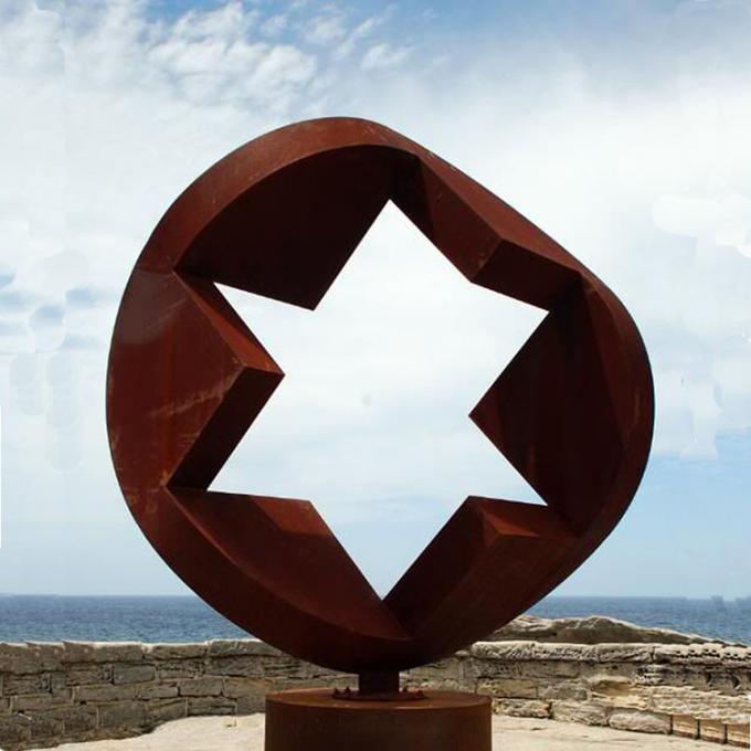 Скульптура Corten искусства ландшафта металла открытого сада заржаветая оформлением стальная